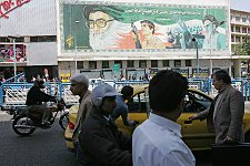 Street scene in Teheran, Iran, Sunday, April 30, 2006.