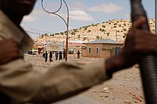 Los Anod, SomaliLand, Tuesday, October 16, 2007. The military constantly camp near Los Anod in the province of  SomaliLand, bordering on PuntLand. Fighting is resumed at this territory from time to time.